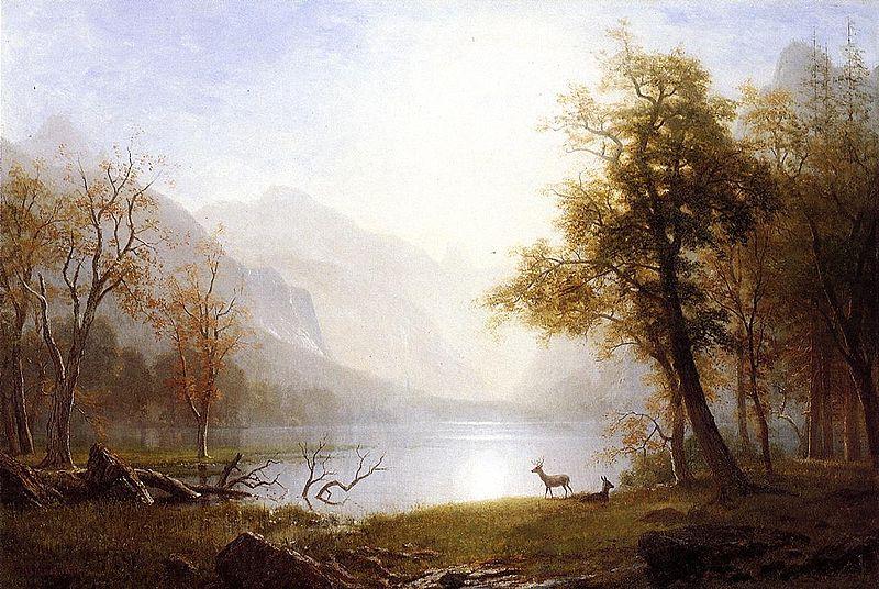 Albert Bierstadt Valley_in_Kings_Canyon, in the Sierra Nevada, California Norge oil painting art